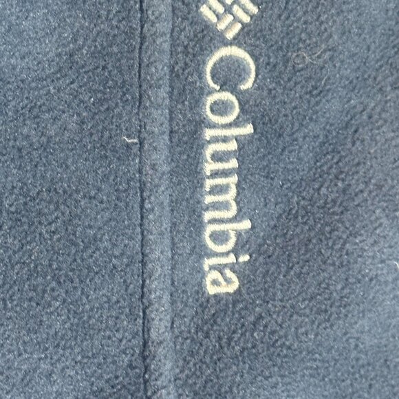 Columbia Flat Top Ridge Fleece Vest Full Zip Blue Size XXL Outdoor Winter Hiking - Picture 5 of 7